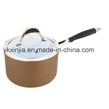 Kitchenware 16cm Aluminum Ceramic Coating Milk Pot, Cookware